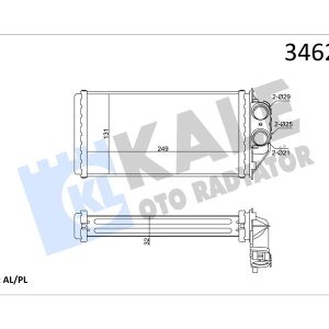 KALORİFER RADYATÖRÜ 307 00 249x130x33 6448.K4