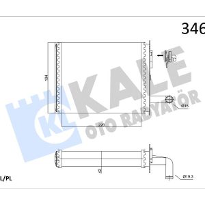 KALORİFER RADYATÖRÜ BRAZİNG PALIO MUSLUKLU 233x195x32 7078698