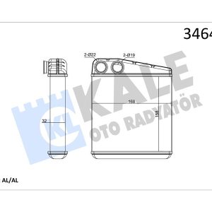 KALORİFER RADYATÖRÜ CLIO III-MODUS 04 TWNG 07 7701208766-27140AX700-27140AX70A