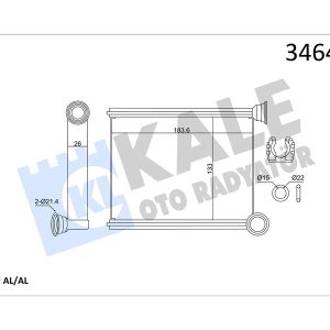 KALORİFER RADYATÖRÜ CLIO IV-LOGAN II 13 271153553R