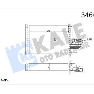 KALORIFER RADYATORU BMW M40 M43 M50 M52 S50 E36 KLIMASIZ 64118390435