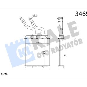 KALORİFER RADYATÖRÜ ALFA ROMEO 147-156-GT 46799655