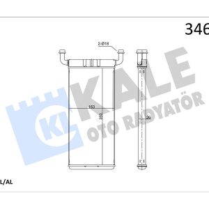 KALORIFER RADYATORU MERCEDES SPRINTER B906 . VW CRAFTER 30-35-50 A0038358901-2E0819017C