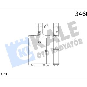 KALORİFER RADYATÖRÜ VECTRA B 190x180x42 1843107-90463839