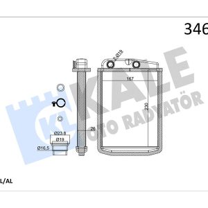 KALORİFER RADYATÖRÜ PEUGEOT BOXER III CITROEN JUMPER FIAT DUCATO III 06 230X163X26 6448.R0-77364073