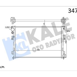 RADYATÖR SCUDO/P806 1.8i-2.0i 8V-2.0i 16V AL/MKNK 1301.W2-1301.W4-1301.P2-1301.P3