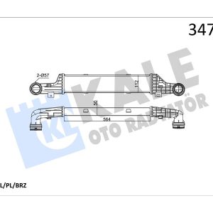 TURBOSARJ RADYATORU MERCEDES E-CLASS W210 S210 A2105002000