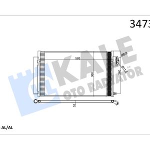 KLİMA KONDENSERİ EGEA-FIAT 500 1.4 AL-PL-BRZ 2015 51887906