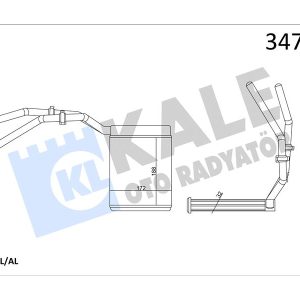 KALORIFER RADYATORU FOCUS II 03 11 FOCUS II C MAX 04 11 KUGA 08 12 MAZDA 3 06 09 MAZDA 5 05 VOLVO C30 C70 II S40 II V50 06 12