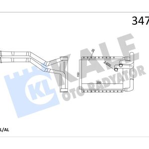 KALORİFER RADYATÖRÜ HYUNDAI İ30 1.4L 1.6L G4FA G4FC benzinli 07-12 1.6L D4FB dizel 07-11 - ALEMİNY UM 971382L000