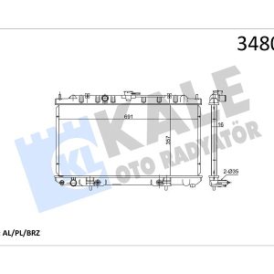 RADYATÖR AL/PL/BRZ ALMERA II AT