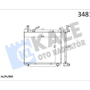 RADYATÖR AL/PL/BRZ HIACE III-HIACE IV-HIACE V MT