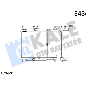 RADYATÖR AL/PL/BRZ ECHO-YARIS MT