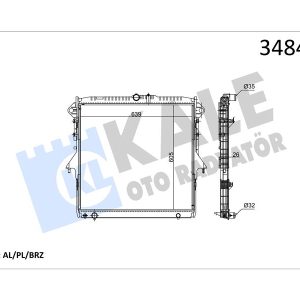 MOTOR RADYATORU FORD RANGER 3.2 TDCI 11 MT KALINLIK 26 mm 5246502-5279614-AB398005AC
