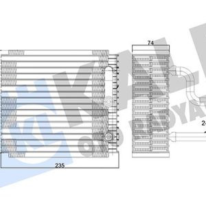 EVAPORATOR TRANSIT-TOURNEO-FOCUS