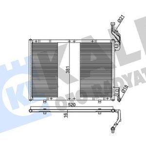 KLIMA RADYATORU FORD B MAX 12 FIESTA VI 1.6 TDCI 12 MT - KURUTUCU YOK AV1119710EB-2001185-C1B1 19710BC