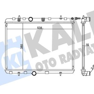 RADYATÖR C-ELYSEE-C3-C4-C5 I-P207-P208-P301-P307-P308-P407-P3008-P5008-RCZ 09 MT 380x538x16 96858526-9685852680-1330J7