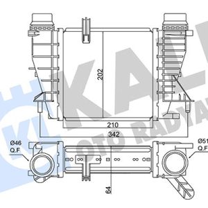 İNTERCOOLER AL/PL/BRZ CLIO III-MODUS-GRAND MODUS-NOTE-NV200 144619U20A-144618748R
