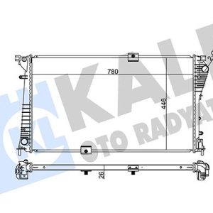 RADYATÖR VIVARO 06 TRAFIC II06 2.5CDTI G9U.6.30 AC KLİMASIZ MEK 780x462.25x27 AL PL BRZ 93857125-8200465488