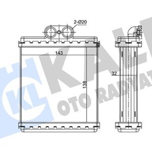 KALORİFER RADYATÖRÜ SUZUKI VITARA 1.6L SE416. 2.0L SV420. SV620 90-98 - ALEMİNYUM 7412064A10-7412060A10-7412085C10
