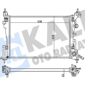 RADYATÖR PUNTO-GRANDE PUNTO-CORSA D 1.2-1.4 538x378x23 AL-PL 1300279-55701408-1300340