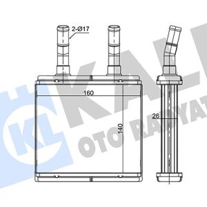 KALORİFER RADYATÖRÜ HYUNDAI ATOS 1.0L G4HC 98-03 - ALEMİNYUM 9712302000