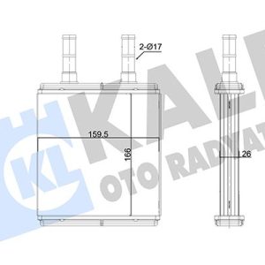 KALORİFER RADYATÖRÜ HYUNDAI GETZ 1.5L D4FA 06-09 - ALEMİNYUM 972211C000