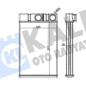 KALORİFER RADYATÖRÜ OPEL INSİGNİA 2.0 CDTİ 08 CRUZE 06 206X150X26 OTO.-MEK. 13263329