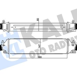 TURBO RADYATÖRÜ İNTERCOOLER ALFA ROMEO GIULIETTA 10 20 1.4 TB 1.8 TB 2.0 JTDM 50514486