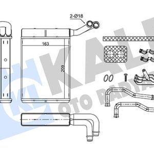 KALORİFER RADYATÖRÜ BRAZING CITROEN C5 04 08 PEUGEOT P407 04 10 6448.N0