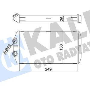 KALORİFER RADYATÖRÜ P301-CITROEN ELYSEE 250X130X26 1609171580