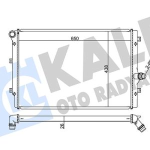 RADYATÖR GOLF V-VI-JETTA III-PASSAT-TOURAN 2.0TDI AC KLİMASIZ MEK OTOM AL/PL/BRZ 650x438x26 3C0121253AL-1K0121251BK-1K0121251DD