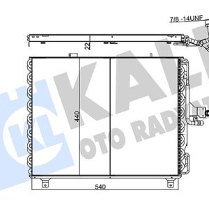 KLIMA RADYATORU MERCEDES W124 S124 A124 C124 A1248301670
