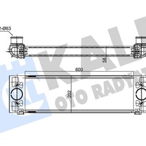 TURBO INTERCOOLER RADYATORU FORD TRANSIT 2.2 135 140PS 11 3.2 200PS TDCI 06 8C169L440BB-8C169L440CA-4851182