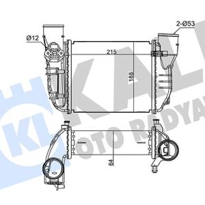 TURBO RADYATÖRÜ INTERCOOLER AUDI A4-EXEO 08-10 1.8T 8E0145805L-8E0145805N