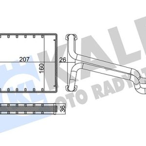 KALORİFER RADYATÖRÜ HYUNDAI ELANTRA 1.6L G4FG 11-14 - ALEMİNYUM