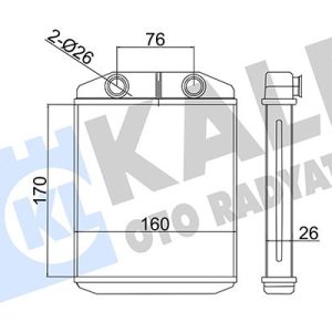 KALORİFER RADYATÖRÜ RENAULT CLIO IV 12 CAPTUR AL-PL-BRZ