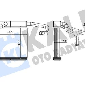 KALORİFER RADYATORU BRAZING AL/AL FORD RANGER 98 06 MAZDA B-BT-50 3943167-UJ0861A10-XM3418476CA
