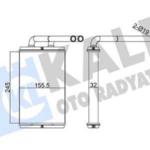 KALORİFER RADYATÖRÜ CHEVROLET CAPTIVA 2.0L C100 06- / OPEL ANTARA A 2.0L 06- 4803904-96629611