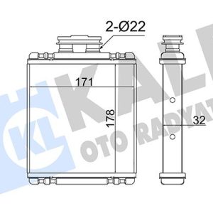 KALORİFER BRAZING A1-IBIIZA IV-IBIZA IV-TOLDEO IV-FABIA III-RAPID-POLO 6C0819031