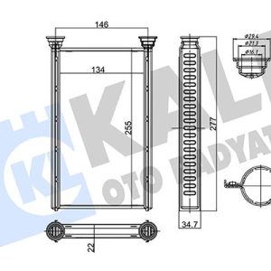 KALORIFER RADYATORU BMW N13 N20 N26 N47 B37 B38 B47 B48 B58 F20 F22 F30 F32 F34 F36 64119229486