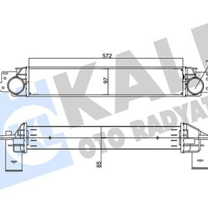INTERCOOLER OPEL ANTARA 2.0CDTI 06 11-CHEVROLET CAPTIVA 2.0D 06 85MM AL/BRZ 572X97X85