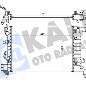 RADYATÖR CHEVROLET AVEO 1.2 1.4 11 MT 16MM AL/BRZ 549X398X16 95316032-95460091