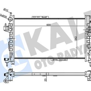 SU RADYATÖRÜ OPEL CORSA C-COMBO-TIGRA 1.3 1.7 CDTI 03 MT AC MEKANİK 600x342x23 24466780-93177424-93177593