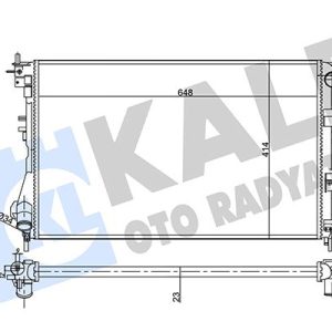 SU RADYATÖRÜ OPEL VECTRA C 1.6 1.8 1.6 16V 02-08 SAAB 9-3 1.8 2.0T 03-15 MT AC NAC MEKANİK 648x414x23 1300244-24418338-95524868