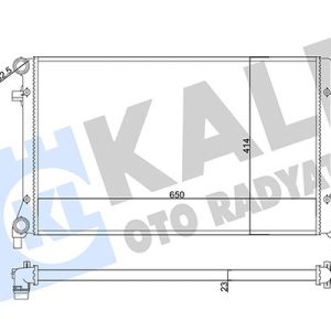 SU RADYATÖRÜ AUDI A3-SEAT ALTEA-LEON-TOLEDO III-SKODA OCTAVIA-YETI-VW CADDY III-EOS-GOLF V-VI-JETTA III-PASSAT-TOURAN 1.4 1.6 2.0 FSI 03 AT MT AC NAC