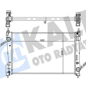 SU RADYATÖRÜ OPEL CORSA D 1.3CDTI 06 FIAT PUNTO 1.3DMTJ 05 MT MEKANİK 622x414x32