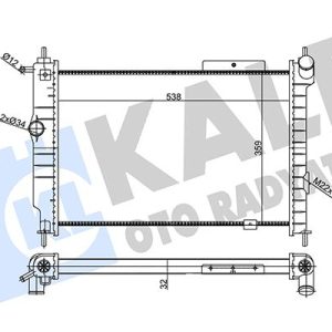 SU RADYATÖRÜ OPEL ASTRA F 1.4 1.6 1.8 16V 2.0 GSI 91 MT MEKANİK 538x359x32 52455053