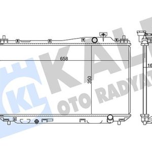 RADYATÖR CIVIC VII MEKANİK AL/PL/BRZ 350x658x16