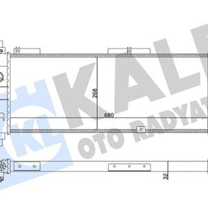 SU RADYATÖRÜ OPEL CORSA B-COMBO-TIGRA 1.2I 1.4I 1.6I 16V 93 MT AC MEKANİK 680x268x32 52459323-1300152-1300153-52459322